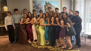 Klub Stepinac members dressed up for the festival's evening event in Hamilton.